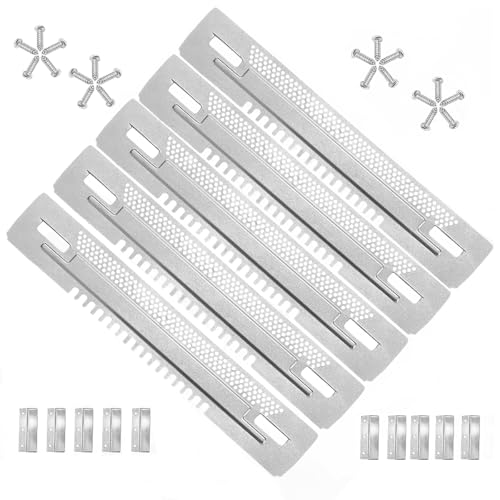 NIZEFEI Beekeeping Travel Gate 5 Pieces of Reducer Galvanized Iron Beehive with 20 Screws Mouse Guard Travel Gate for 10-Frame Beehives