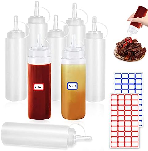 5 Bottiglie Per Salse Da 500ml Happybase - Con Beccuccio, Senza BPA, Per Ketchup, Mayo E Olio - Foto 9
