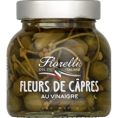 Florelli Fiori di cappero con aceto – pentola scolata con 105 g di peso netto