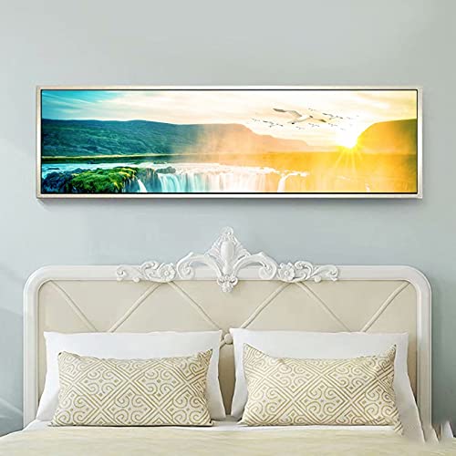 Peinture diamant cascade kit complet 40x80cm broderie diamant anti-stress grand format