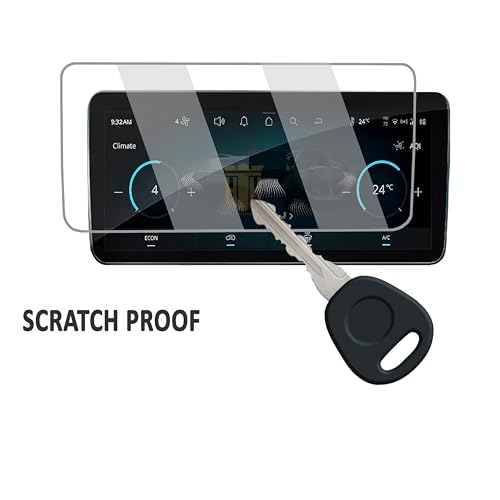 Image of (3 Pack) Screen Guard For Tata Nexon 2023 / 10.25 Inch Infotainment [Round Corners] + Steering + Ac Control Panel Protector /9H 2024 Nexon Car Display Accessories [Not Tempered Glass] Creative+ Creative+S) 10.25 INCH