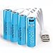 Produktbild Type-C AA Akkus Wiederaufladbare batterien 1,5V 2000mWh mit 4-in-1 USB Typ-C Kabel Schnellladung,1200 Zyklen recycelbar 4 Stück (4-AA)