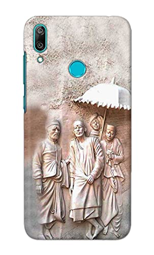 Image of PRINTFIDAA Printed Hard Back Cover Case for Huawei Y7 Prime 2019 | Huawei Y7 2019 Back Cover (Sai Baba) -1803