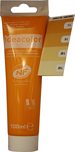 Pro G Déco Jaune Soleil 100ml Colorant Universel Ultra-Concentré pour Toutes Vos peintures, Vernis, lasures. Performances extrêmes Cover
