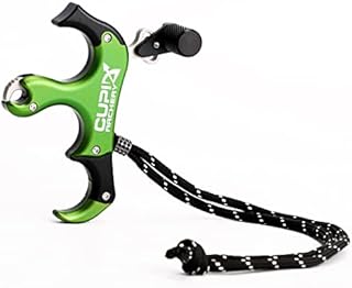 CUPID C3-3 Compound Bow Archery Release, Aluminum Alloy 3&4 Finger Grip Adjustable Archery Release Aids (Green)