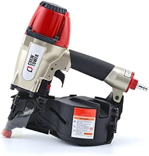 CREWTOWER Coil Siding Nailer CN565B, 1-1/4-inch to 2-1/2-inch Pneumatic Siding Nail Gun for Siding Sheathing Fencing Roof Decking