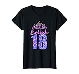 geburtstagsgeschenke 18 frau Endlich 18 Damen 18ter Geburtstag Geschenk zum 18. Geburtstag Mädchen T-Shirt