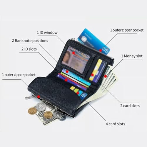 Unisex Pebble Leather Wallet, Unisex Soft Pebble Leather Wallet, women Clutch Bags, Can Hold Coins, Id Cards (light blue)4