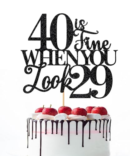 Naicaek 40 Is Fine When You Look 29,Funny 40th Birthday
