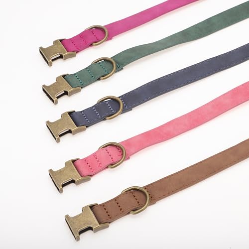 Collar para perro mediano ajustable y durable azul miniatura 6