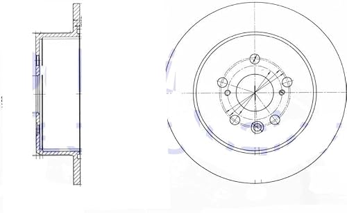 Image of Delphi BG3583 Disc Brake Discs (x2)
