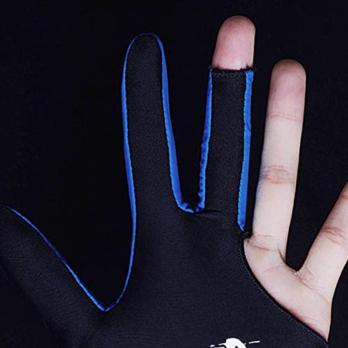 Amagogo Luvas de bilhar Luvas de bilhar de três dedos Taco de bilhar Esportes Acessórios esportivos