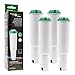 Price comparison product image FilterLogic CFL-801B | Pack of 4 - Water Filter Cartridge Compatible with JURA White no 60209/68739 / 62911 Filters for Fully Automatic Coffee Machines - Espresso Machine