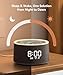 Dreamegg D1+ Sound Machine & Alarm Clock - Sound Machine for Sleep, White Noise Machine with 29 Soothing Sounds, Night Light, 0-100% Dimmable, White Noise Alarm Clock for Bedrooms Adults Baby, Black