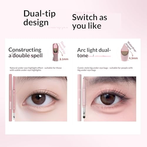 DEZONE Doble Lápiz de Maquillaje para Ojos 3D 250mg miniatura 3