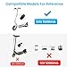 NFGEKT Electric Scooter Charger for Razor E300, E200, E100, PR200, MX350, Dirt Quad, Pocket Mod, Connector - 3-Prong Inline Female 24V 1500mA Adapter Cable