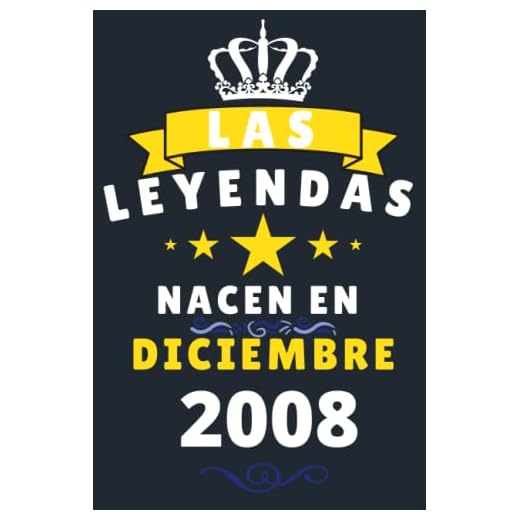 Las leyendas Nacen En Diciembre 2008: Cuaderno de notas de cumpleaños 12 años para mujer, hombre, Diario para regalo de cumpleaños ideal para abuelos, padres, madres,