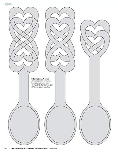 Carving Spoons, Revised Second Edition: Welsh Love Spoons, Celtic Knots, and Contemporary Favorites (Fox Chapel Publishing) 45 Full-Size Patterns & Step-by-Step Photos to Carve Your First Wooden Spoon - Image 6