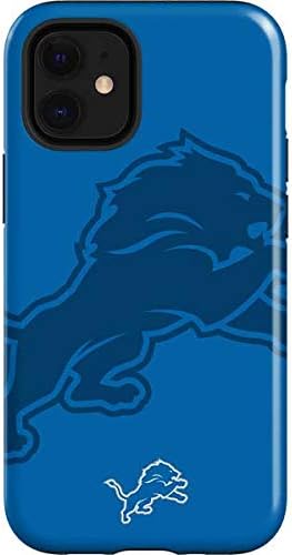Skinit Impact Phone Case Compatible with iPhone 12 Mini - Officially Licensed NFL Detroit Lions Distressed Design