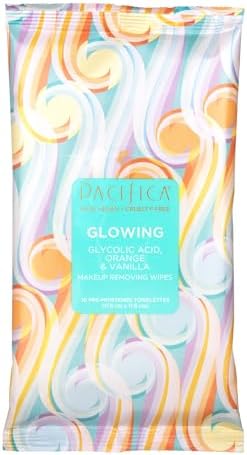 Pacifica Makeup Remover Face Wipes - Disposable Daily Face Cleansing Towelettes Wipes -Biodegradable & Eco-Friendly - Organic- Clean Beauty Vegan & Cruelty-Free Dermatologist Tested 10 Count