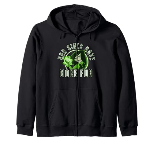 Sweat à capuche zippé Disney Kim Possible Shego Bad Girls pour fan pop culture
