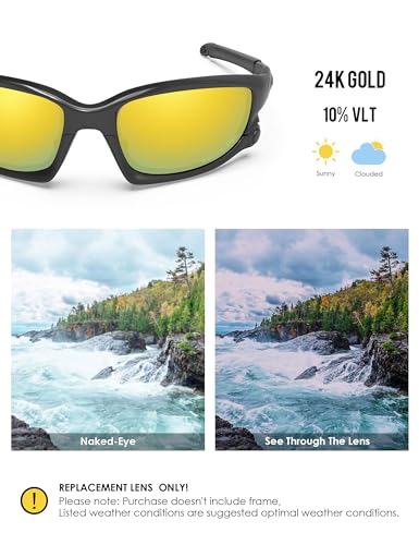 Image of BLAZERBUCK Polarized Replacement Lenses&Sock Kit for Oakley Split Jacket OO9099 Sunglass
