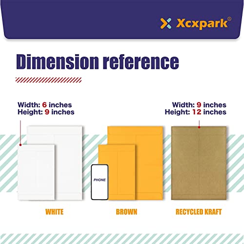 Xxcxpark 120 Pcs 6X9 Inches Security Catalog Envelopes Printable Self Seal Envelopes, Anti Tear Brown Envelopes For Invitation Cards, Pictures, Photos, Documents #TOP2