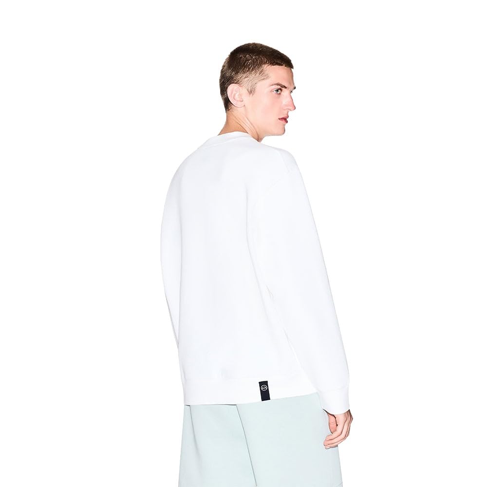 Armani Exchange Long Sleeve Big Front Logo Relaxed Fit Maglia di Tuta Uomo