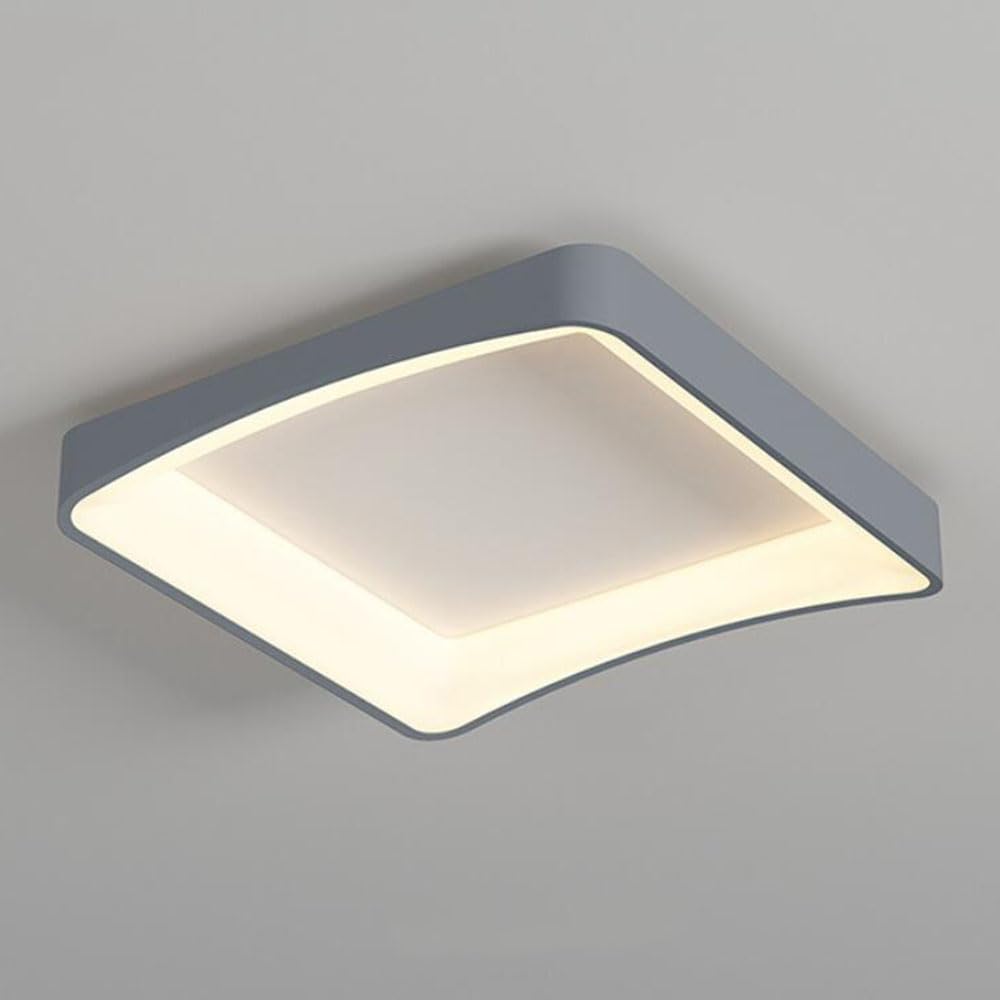 Lampy Sufitowe LED Nordic Square Trójkolorowe Energooszczędne Lampy Panelowe Lampa Sufitowa Z Akrylowym Kloszem Cienka, Płaska, Nowoczesna Oprawa Oświetleniowa Do Montażu Podtynkowego KNBVFHG