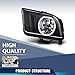 PIT66 LED Headlights Assembly Compatible with 2005 2006 2007 2008 2009 Ford Mustang Headlamp Assembly Driver & Passenger Side Headlamp Clear Lens Black Housing, 2Pcs