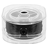 ifundom Elastische Schmuckschnur aus Polyurethan 85m Schwarze Mehrzweck Schnur für Selbstgemacht Armbänder Halsketten und Perlenbasteln