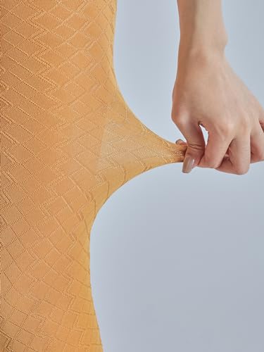 Image of Sahabowi Women Tights, Female Sheer High Waist Pantyhose, Vintage Control Top Stockings