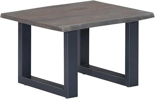 Miniatura 9 de Mesa auxiliar, mesa de centro de granja con armarios de almacenamiento, mesa de centro única adecuada para sala de estar, oficina, balcón con bordes