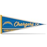 Rico Industries NFL Football Los Angeles Chargers Classic 12" x 30" Felt Wall Décor Pennant - Great for Home/Bed Room/Man Cave Décor