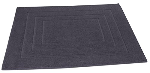 Vent Du Sud Alfombra de baño naîa 60 x 80 cm/1000 gr/cm², algodón, Pizarra, 60 x 80 cm