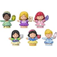 Fisher-Price Little People Toddler Toys Disney Princess Gift Set with 6 Character Figures for Preschool Pretend Play Ages 18+ Months (Amazon Exclusive)