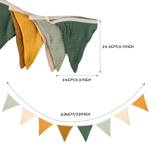 AWAVM Morandi Dekoration Kombination Set, Kinderzimmer Deko, DIY Filz Ball Girlande, Tuch Schlafzimmer Dekoration, Wimpelkette Kinderzimmer, Geburtstagsfeier, Wald Hochzeit, Hängender Haken