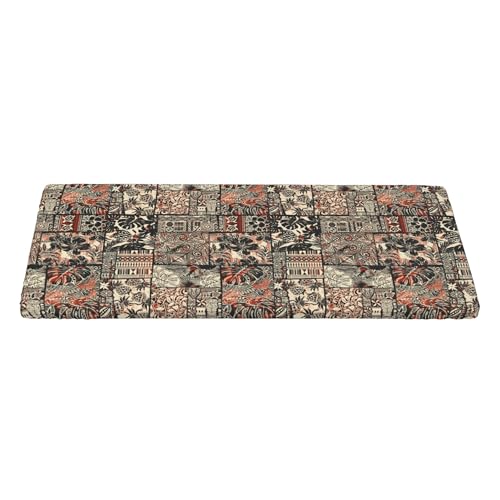 Nappe extensible 152 cm blanche style ethnique pour table rectangle de jardin