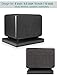 2-Pack for 8''- 10'' Studio Monitor Noise Isolation Pads Subwoofer Platform Speaker Riser 3-Layer Acoustic Stand Foam Stereo Vibration Isolation Stabilizer Base (15.5'' x 13'')