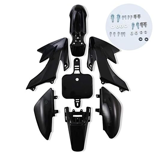 CLEO Plastic Fender Fairing Body Work Kit Set，Plastic Body Fender Kit 7 piece for CRF50 Chinese Mini Dirt Bikes