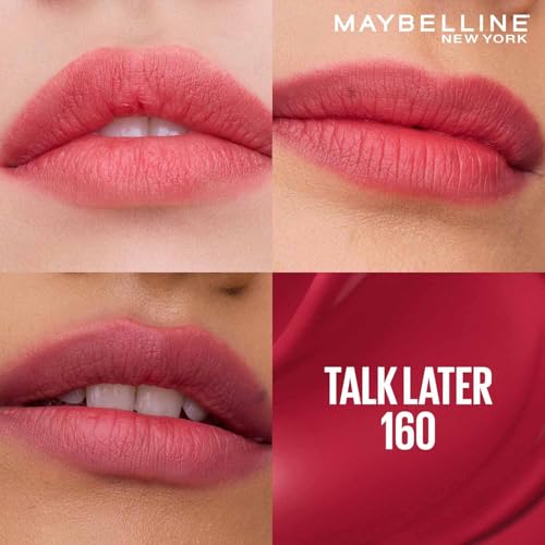 Image of Maybelline New York Superstay Teddy Tint, Lip And Cheek Color, 160 Talk | Blurred matte that lasts up to 12H | Transferproof Lip Tint