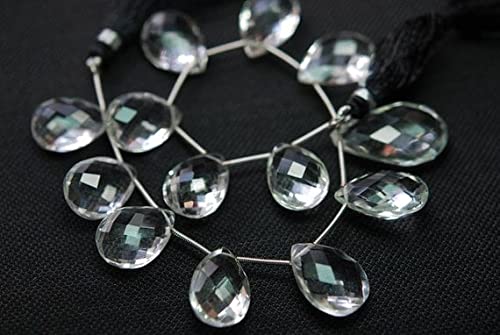 Quartz poire facettée briolette pour remplacer vos perles ternes par des gemmes lumineuses