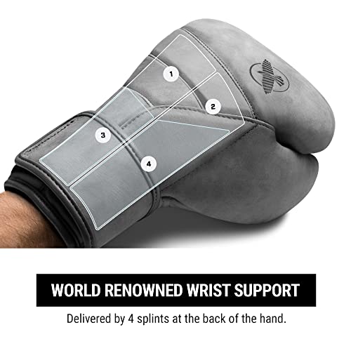 Image of Hayabusa T3 LX Leather Boxing Gloves Men and Women for Training Sparring Heavy Bag and Mitt Work - Slate, 14 oz