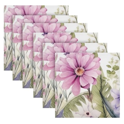 Set de 6 Servilletas de Tela Wild Flower 50.5x50.5 cm miniatura 6