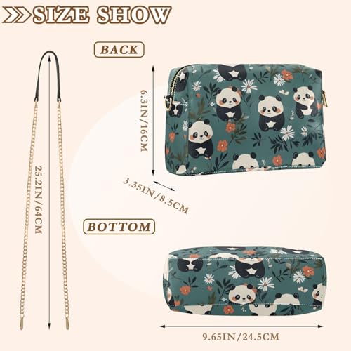 Leather Crossbody Bags Shoulder Purse Cross Body Bag for Women Cute Panda Travel Design Handbag3