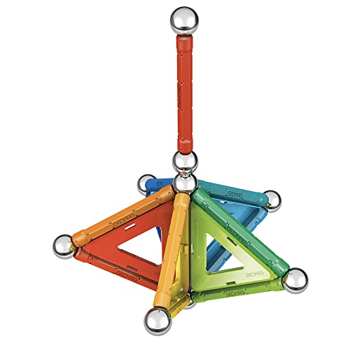 GEOMAG CLASSIC RAINBOW 32 Pièces Jeu Construction Magnétique pour Enfants dès 3 Fabrication Suisse Blocs Construction Colorés avec 12 Tiges 9 Billes 11 Tiles Jeux Aimanté STEM - vue 2