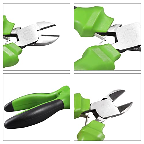 Image of Mini Diagonal Pliers 4.5 Inch Diagonal Cutting Pliers Diagonal Wire Cutting Pliers Wire Cutters Jewelry Making Pliers Handcraft Beading Repair Tool