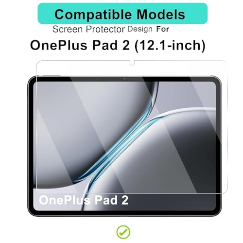Image of Screen Guard Compatible With OnePlus Pad 2 / OnePlus Pad2 Tab (12.1 inch Inch Tablet) Flexible Fiber Screenguard Not a Tempered Glass Screen Protector