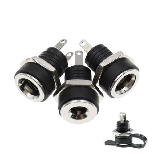 Conector de alimentación CC 5,5 mm x 2,1mm de 12v DC-022B impermeable pack de 100 2