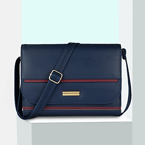 Image of ALSU Women's trendy Sling Bag | handbag | purse | crossbody bag| deattachable straps | adjustable straps |card slots 4| side bag| phone pocket